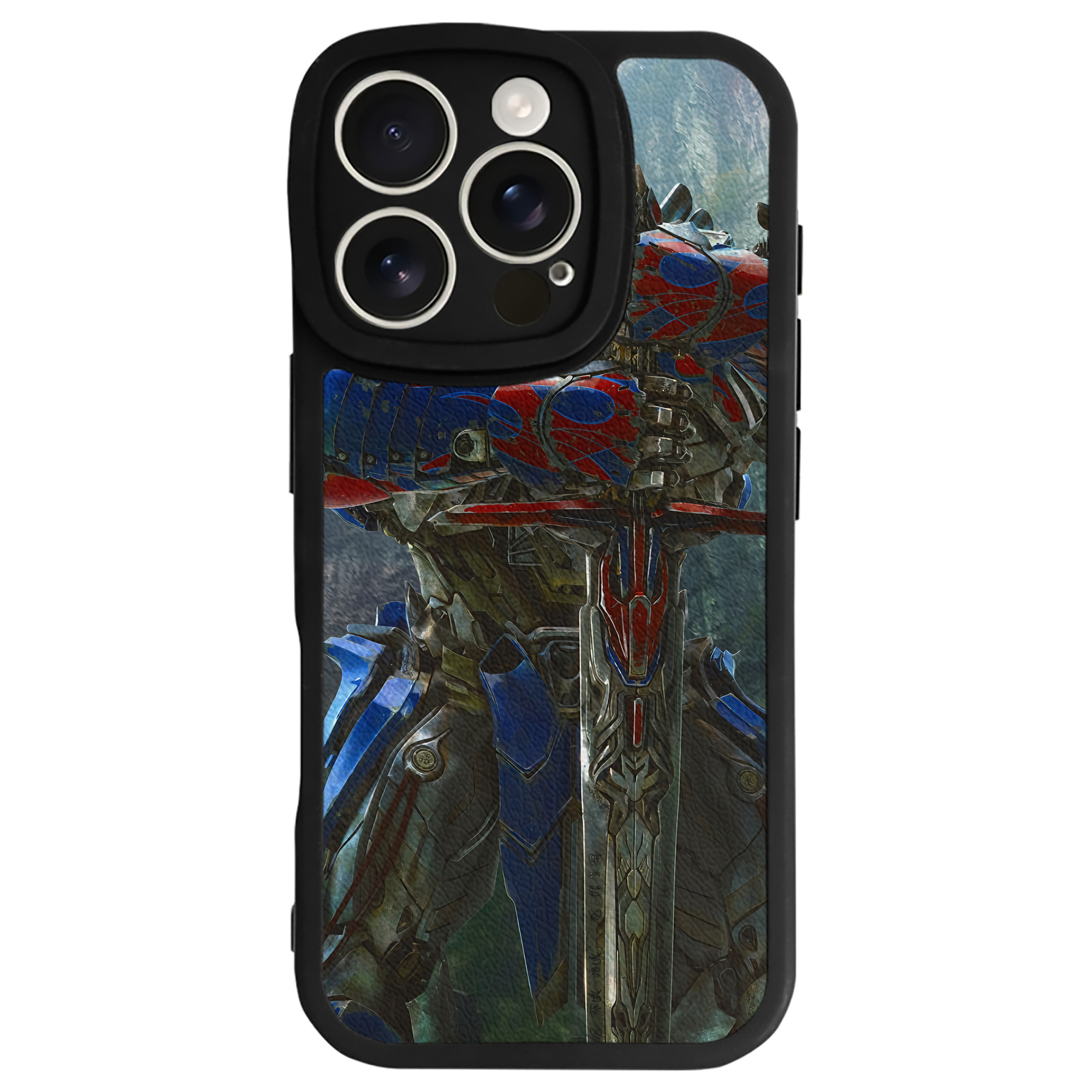 （画像用） Transformers トランスフォーマー 【iPhone 16シリーズ対応】シリコンスマホケース（レザー調） 材質：シリコン